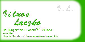 vilmos laczko business card